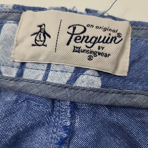 Men’s size 38 Original Penguin by Munsingwear Blue Daisy Print Shorts - Picture 3 of 7
